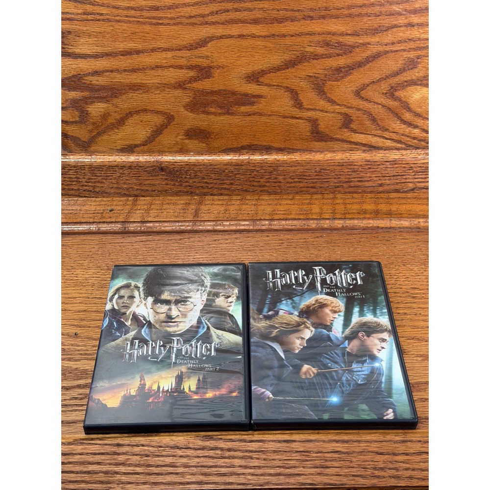 Harry Potter and the Deathly Hallows Part 1 & 2 DVD Set Warner Bros Movie Lot